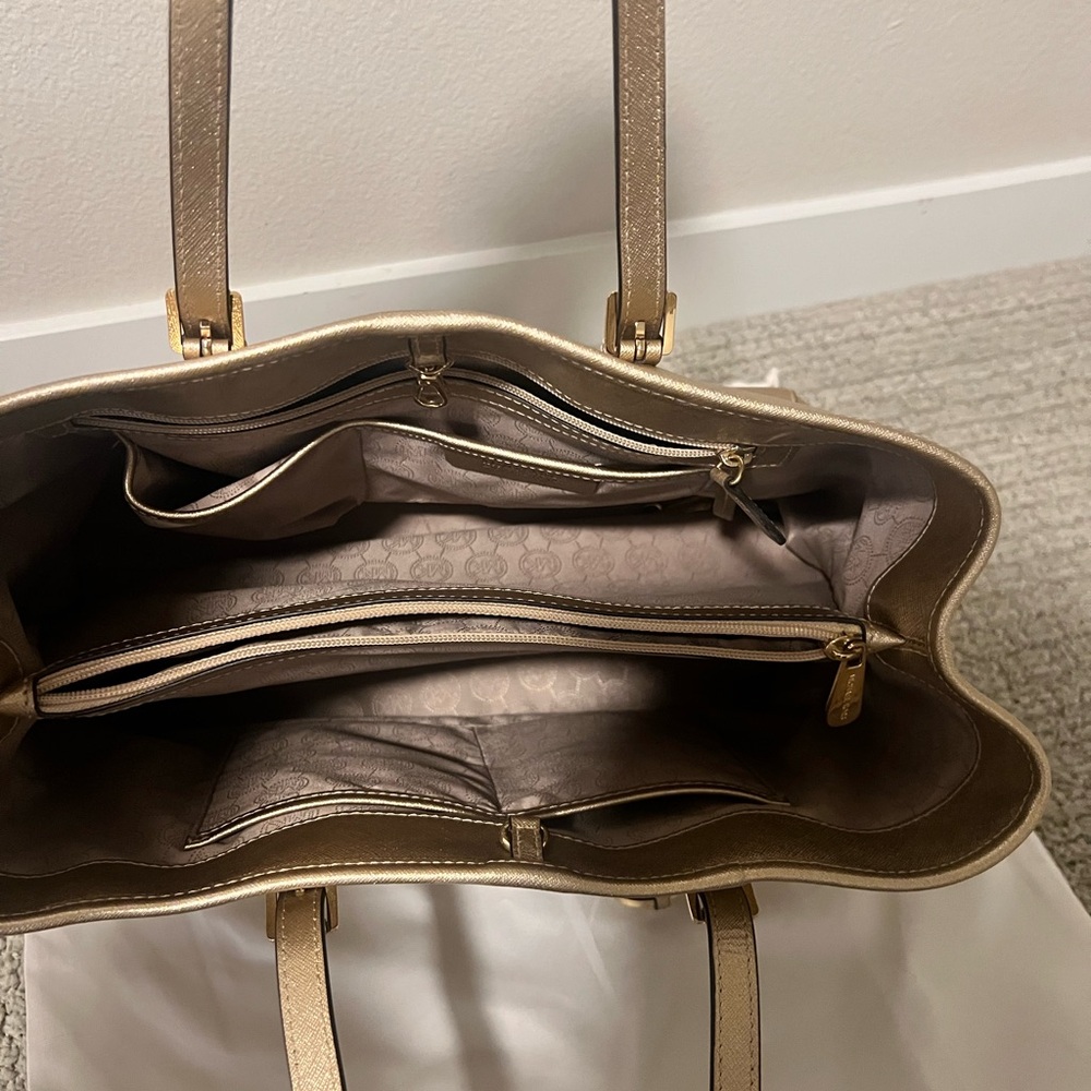 Michael Kors Gold Tote Bag - Picture 2 of 2